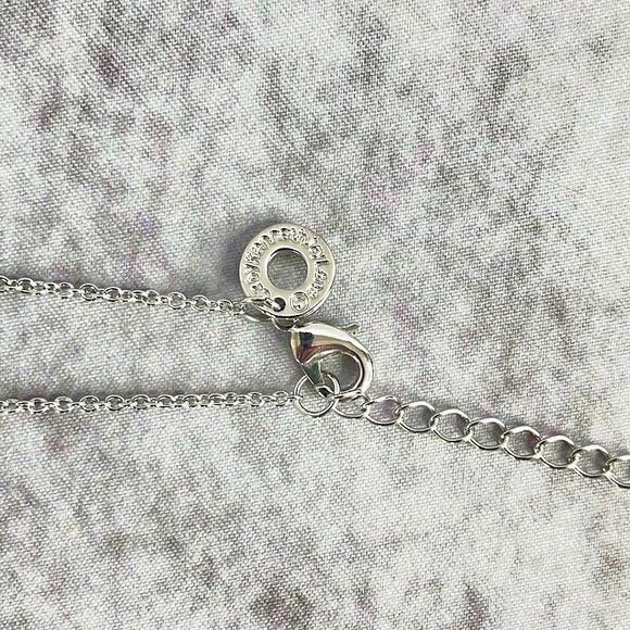 NEW Kenneth Jay Lane Necklace and Earrings Coordinating Set Silver CZ Jewelry - Picture 9 of 12